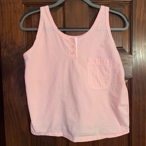 Vintage 1970s blush pink tank top